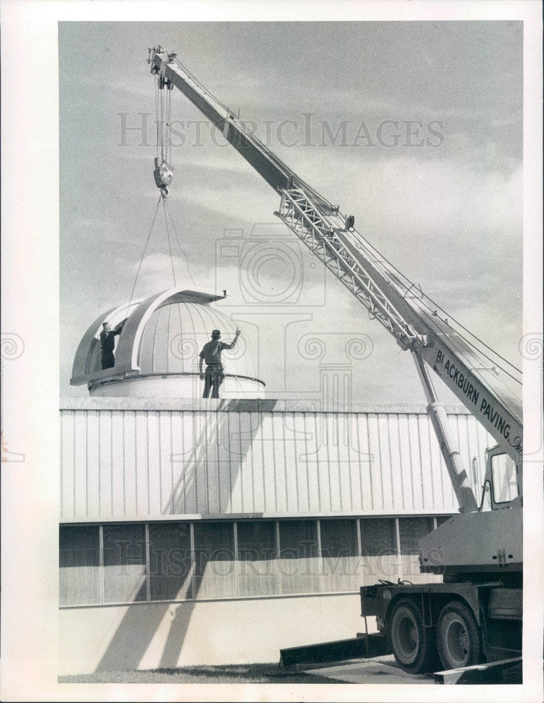 1974 Sarasota, Florida EMR-Telemetry Firm Astronomical Dome Removed Press Photo - Historic Images