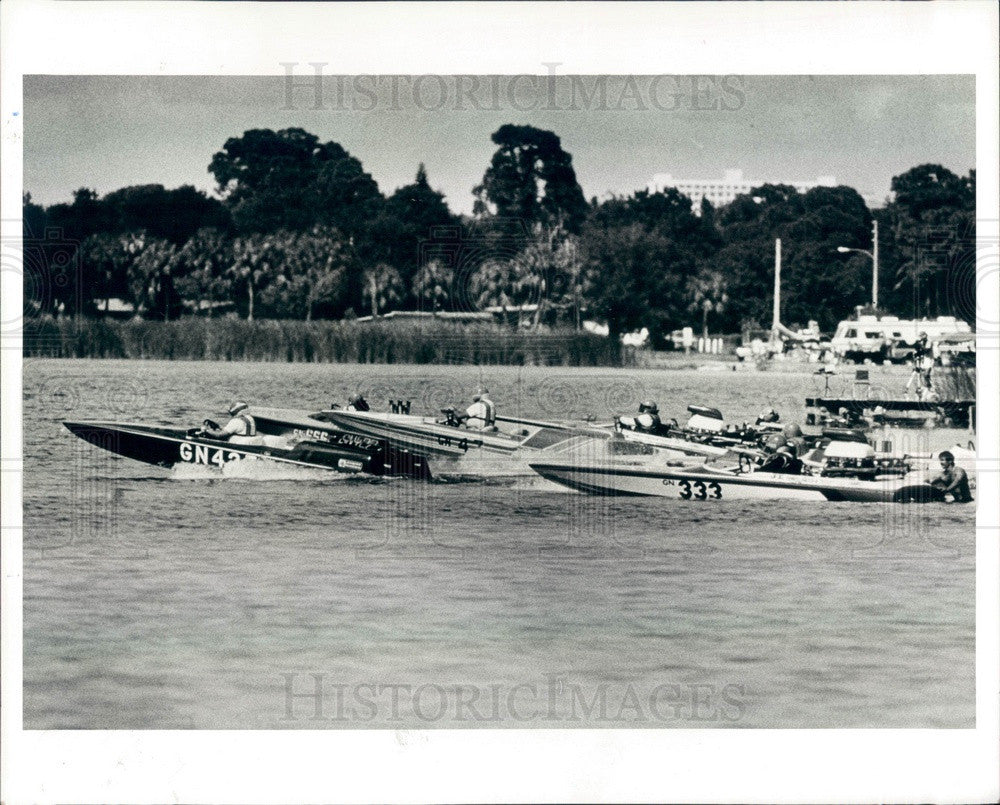 1983 St Petersburg, Florida Suncoast Powerboat Regatta Press Photo - Historic Images