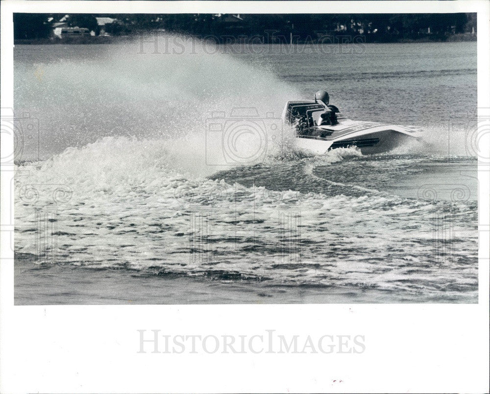 1983 St Petersburg, FL Suncoast Powerboat Regatta, Wheeler Baker Press Photo - Historic Images