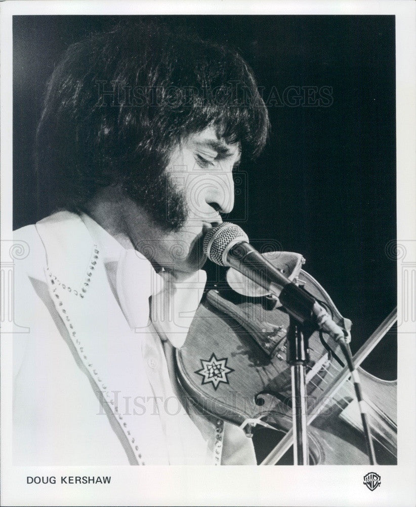 1976 American Fiddle Player Doug Kershaw Press Photo - Historic Images