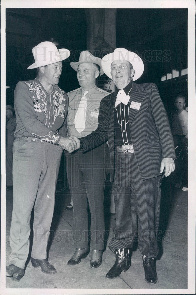 1952 Colorado, Denver Post Publisher Palmer Hoyt, Gov Dan Thornton Press Photo - Historic Images