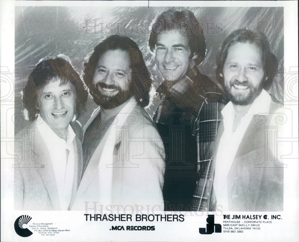 1982 Gospel Quartet The Thrasher Brothers Press Photo - Historic Images