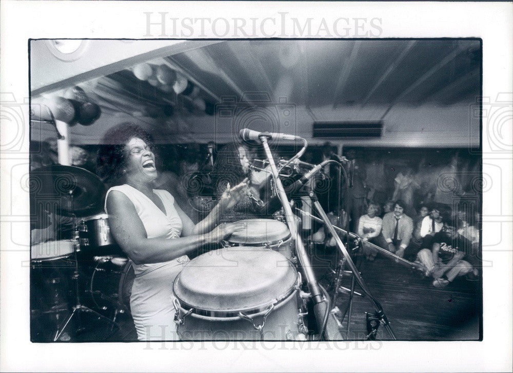 1982 Detroit, Michigan Montreux Jazz Festival, Trinita Womack Press Photo - Historic Images