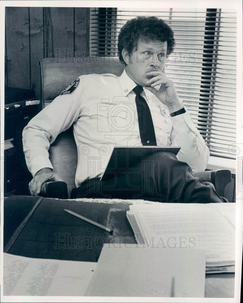 1985 Arvada, Colorado Fire Chief Terry Hoy Press Photo - Historic Images