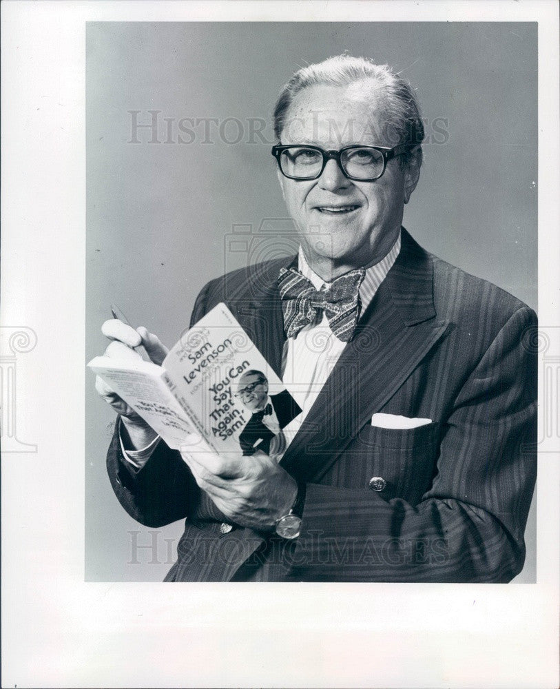 1975 Humorist, TV Host, Author Sam Levenson Press Photo - Historic Images