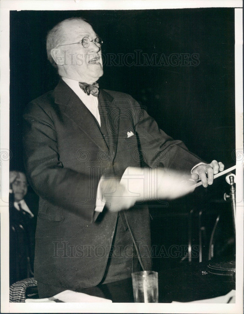 1938 William Brady, Dean of the Legitimate Theater Press Photo - Historic Images