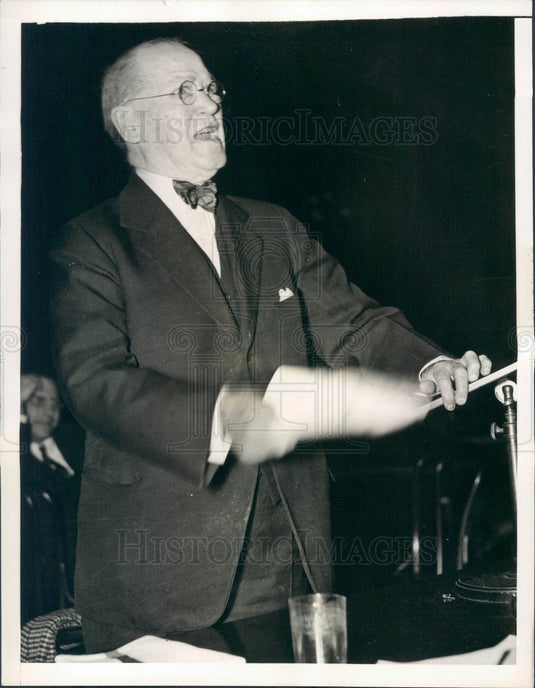 1938 William Brady, Dean of the Legitimate Theater Press Photo - Historic Images