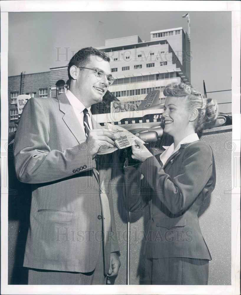 1955 Denver, CO Kistler&#39;s Stationary Store President William Kistler Press Photo - Historic Images