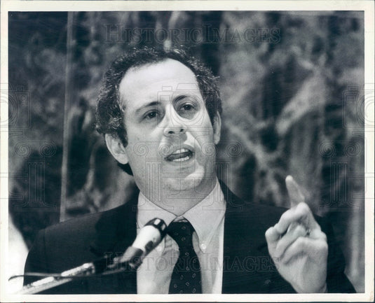 1986 Chicago, IL Patrick Quinn, Coalition for Political Honesty Dir Press Photo - Historic Images