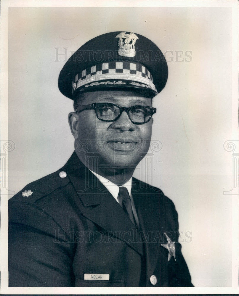 1970 Chicago, Illinois Police Officer Samuel Nolan Press Photo - Historic Images