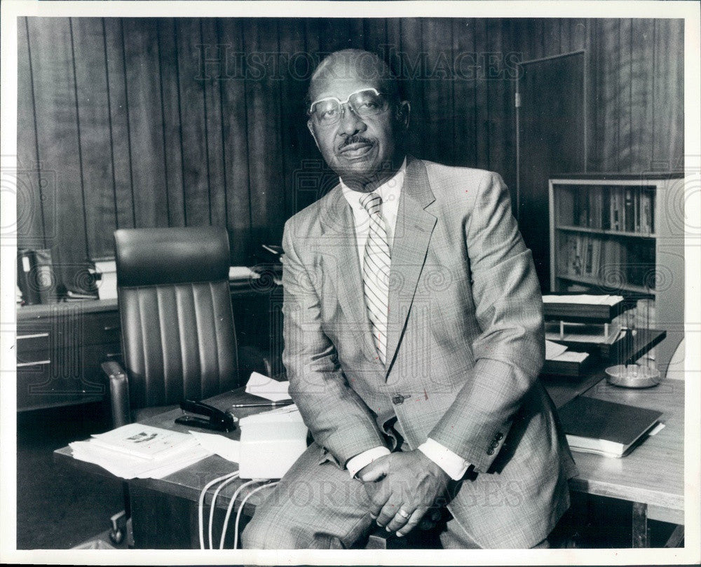 1986 Chicago, IL Cook County Sheriff's Police Chief Samuel Nolan Press Photo - Historic Images