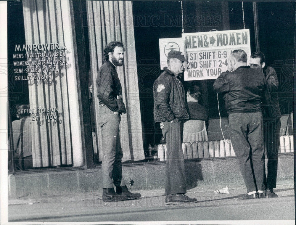 1972 Chicago, Illinois Sun Times Writer Mike Miner Press Photo - Historic Images