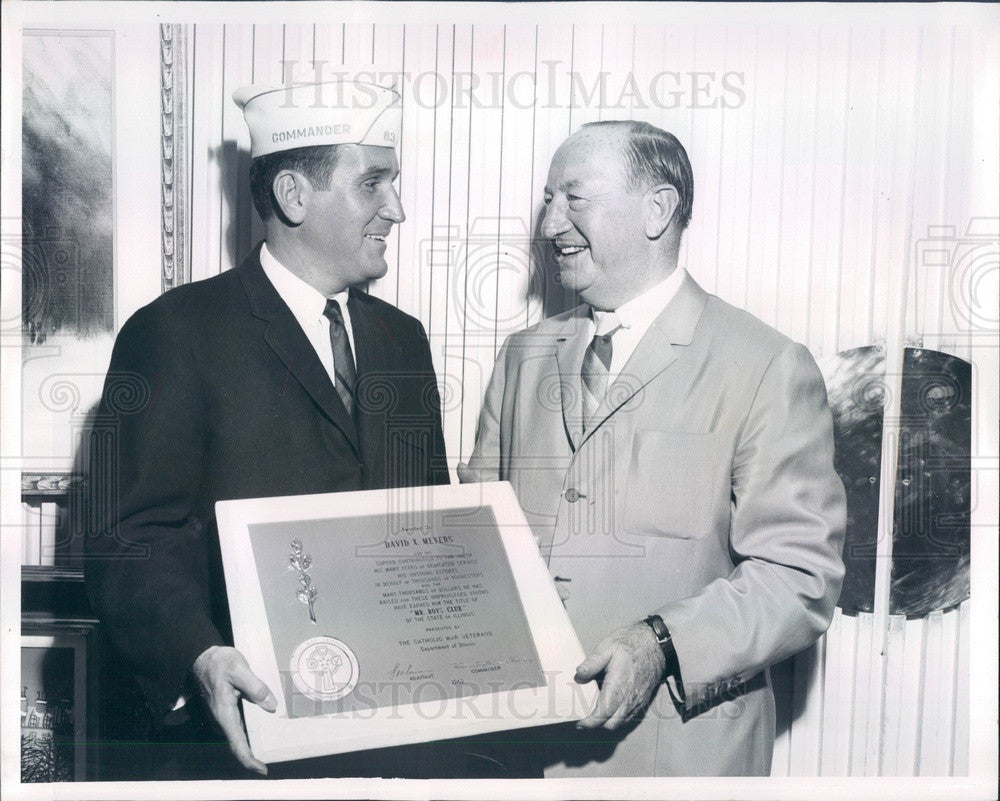 1962 Chicago, Illinois Mr. Boys Club David Meyers & Edward McElroy Press Photo - Historic Images