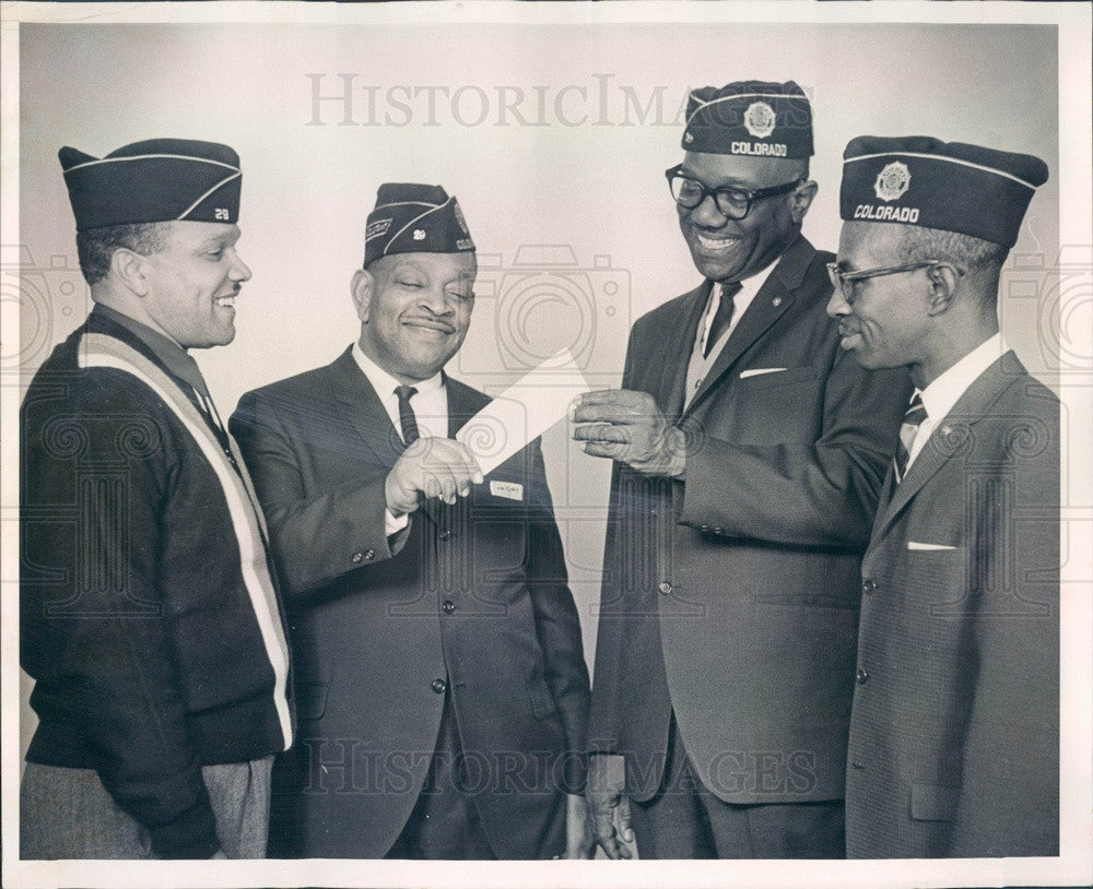 1965 Denver, CO Wallace Simpson American Legion Post 29 Officers Press Photo - Historic Images