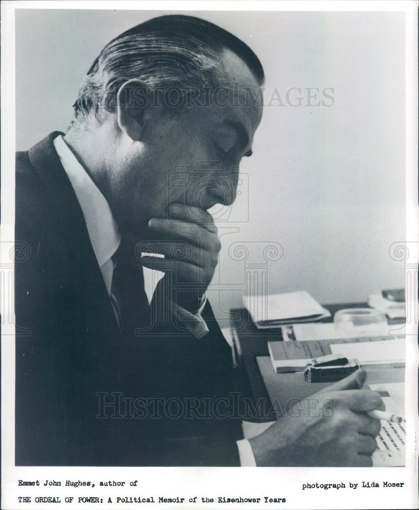 1963 Historical Author Emmet John Hughes, Eisenhower Speechwriter Press Photo - Historic Images