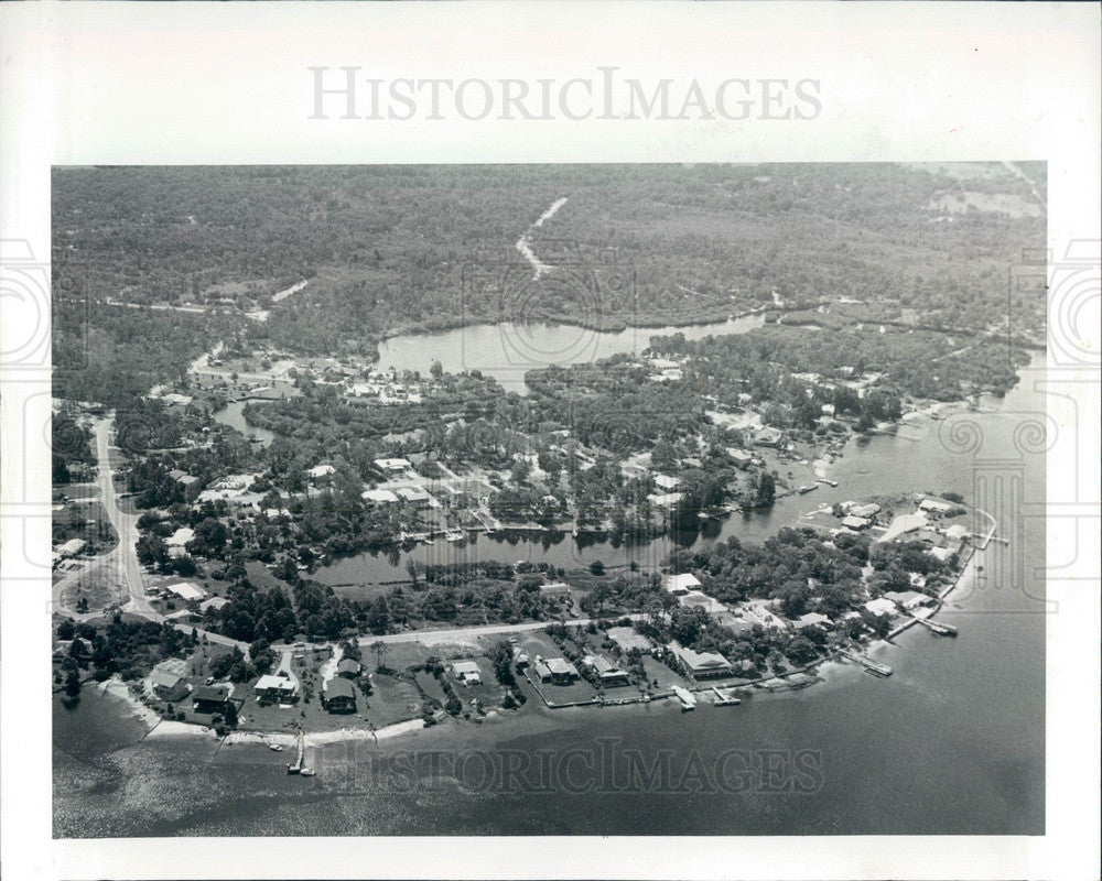1979 Pasco County, Florida Bailey&#39;s Bluff Aerial View Press Photo - Historic Images