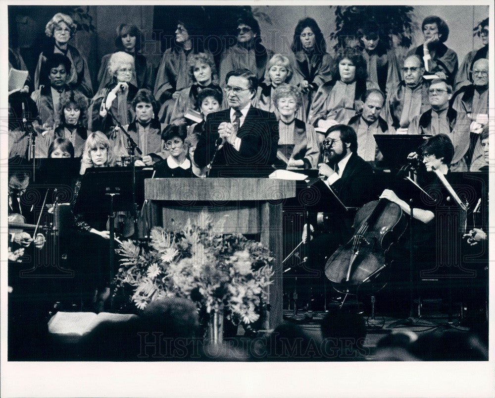 1986 Denver, Colorado Calvary Temple Pastor Rev Charles Blair Press Photo - Historic Images