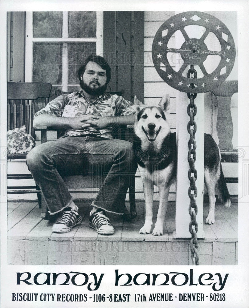1977 Denver, Colorado Musician Randy Handley Press Photo - Historic Images