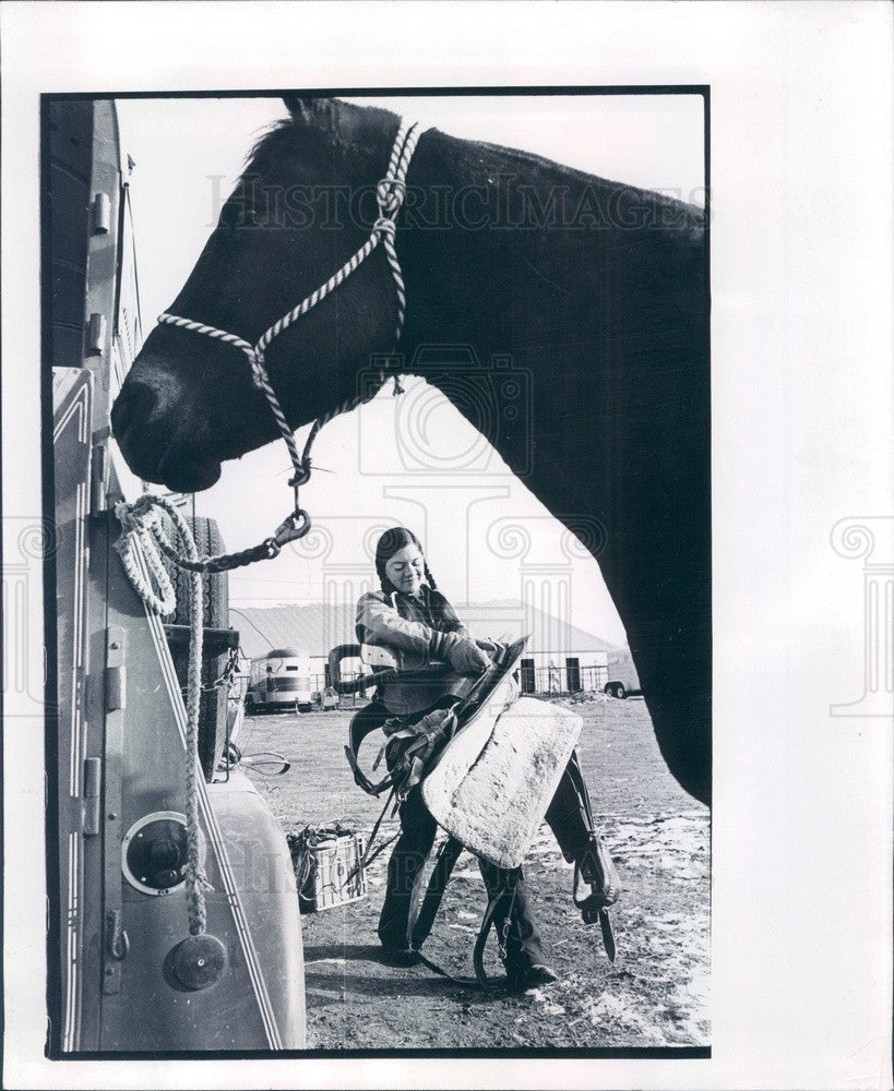 1975 Colorado Rodeo Champion Rebecca Fuchs Press Photo - Historic Images