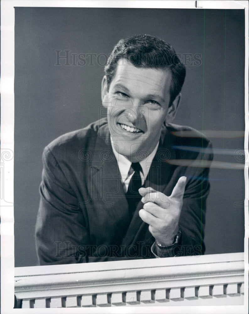 1963 TV Game Show Host Tom Kennedy Press Photo - Historic Images