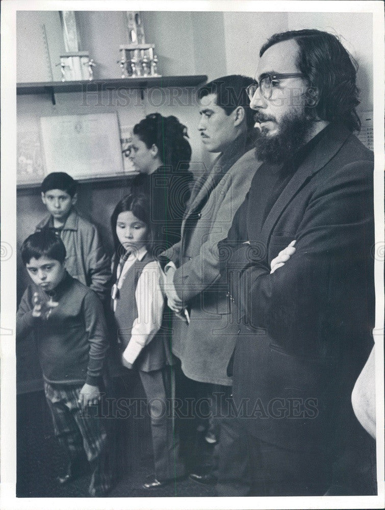 1972 Denver, CO Rev Joseph Lara of Our Lady of Guadalupe Church Press Photo - Historic Images