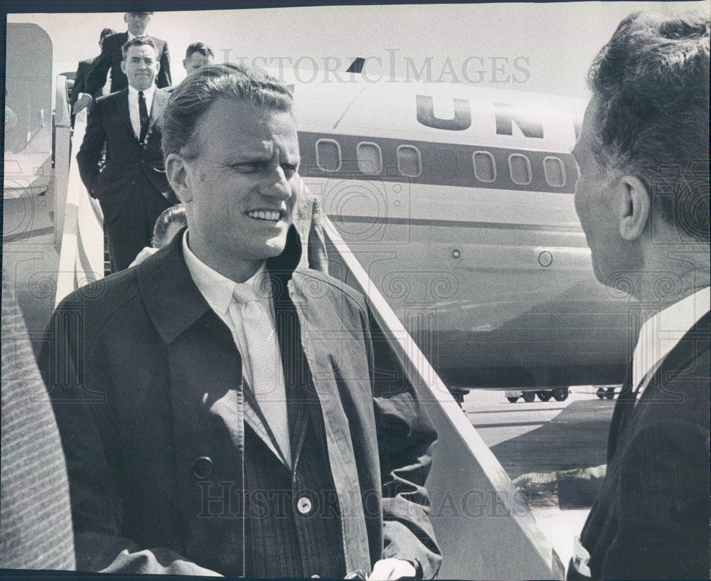 1962 Evangelist Rev. Dr. Billy Graham Press Photo - Historic Images