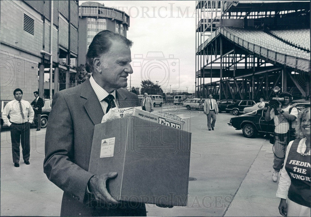 1987 Evangelist Rev. Dr. Billy Graham Press Photo - Historic Images