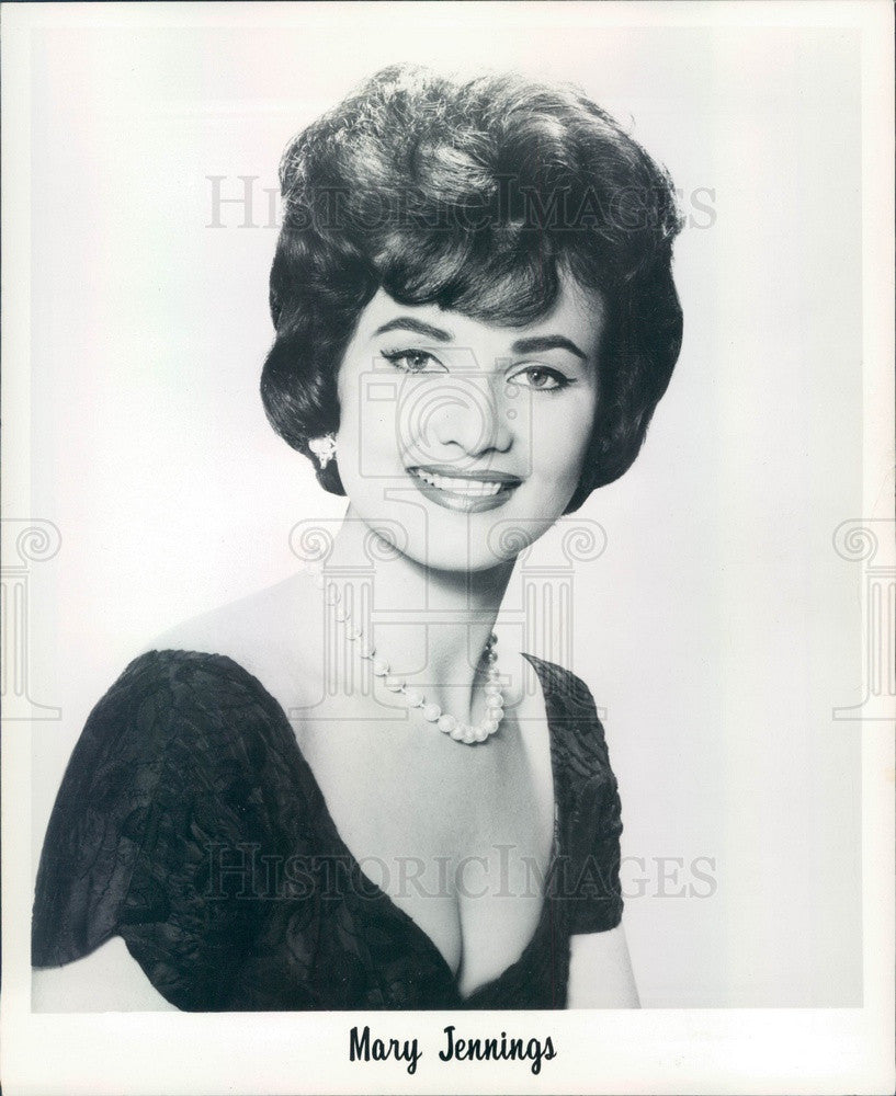 1965 Opera Lyric Soprano Mary Jennings Press Photo - Historic Images