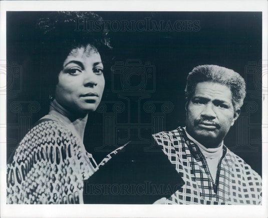 1980 American Hollywood Actors Ossie David & Ruby Dee Press Photo - Historic Images
