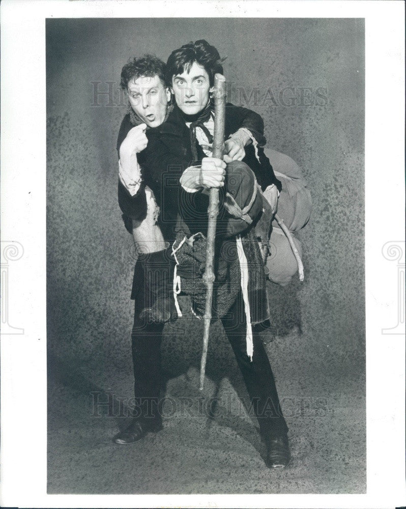 1984 Actors David Thresfall &amp; Roger Rees TV Show Nicholas Nickleby Press Photo - Historic Images