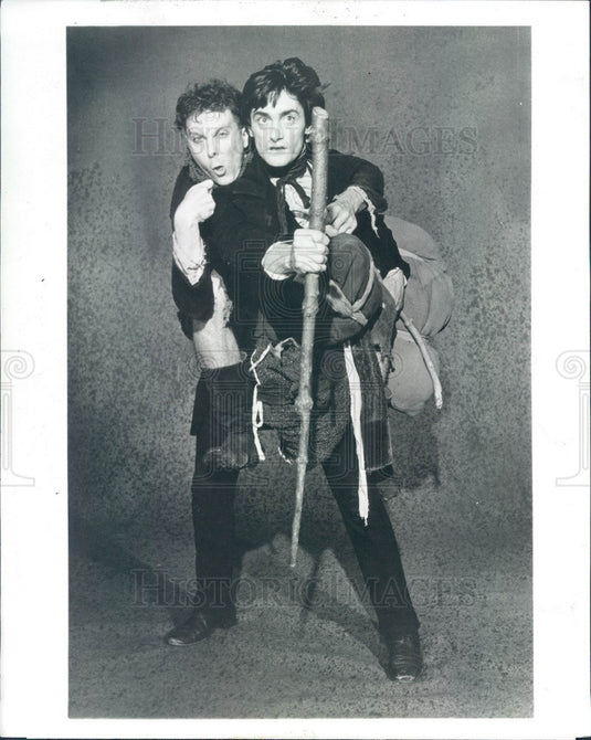 1984 Actors David Thresfall & Roger Rees TV Show Nicholas Nickleby Press Photo - Historic Images