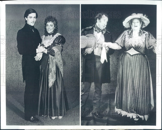 1982 Actors Roger Rees & Suzanne Bertish TV Show Nicholas Nickleby Press Photo - Historic Images