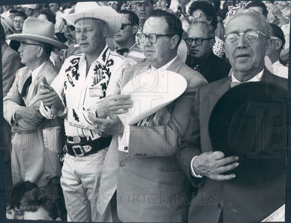 Undated CO, Denver Post Publisher Palmer Hoyt, Gov Steve McNichols Press Photo - Historic Images