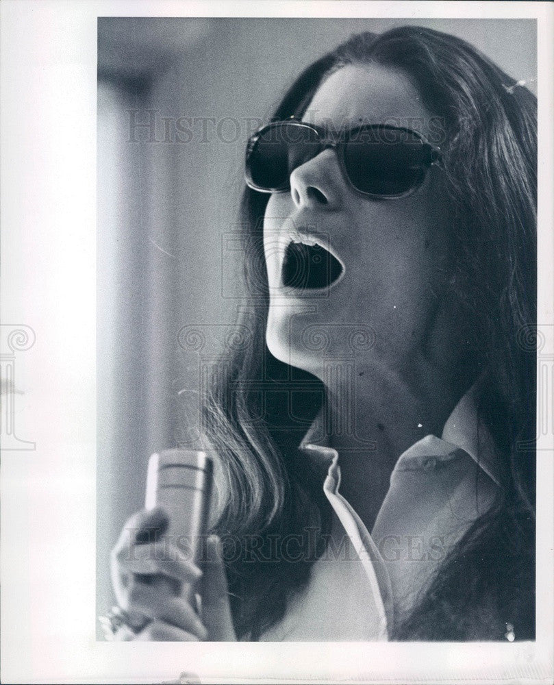 1970 Blind Singer/Song-Writer Karen Karsh Press Photo - Historic Images