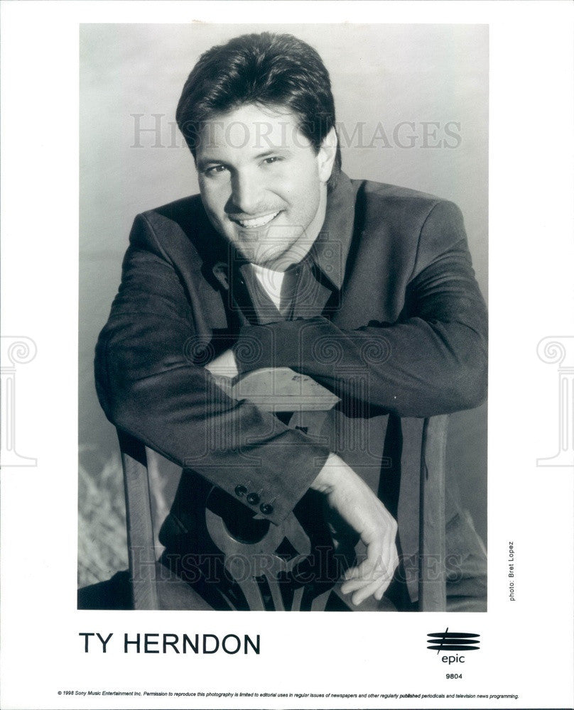 1993 American Country Music Singer Ty Herndon Press Photo - Historic Images