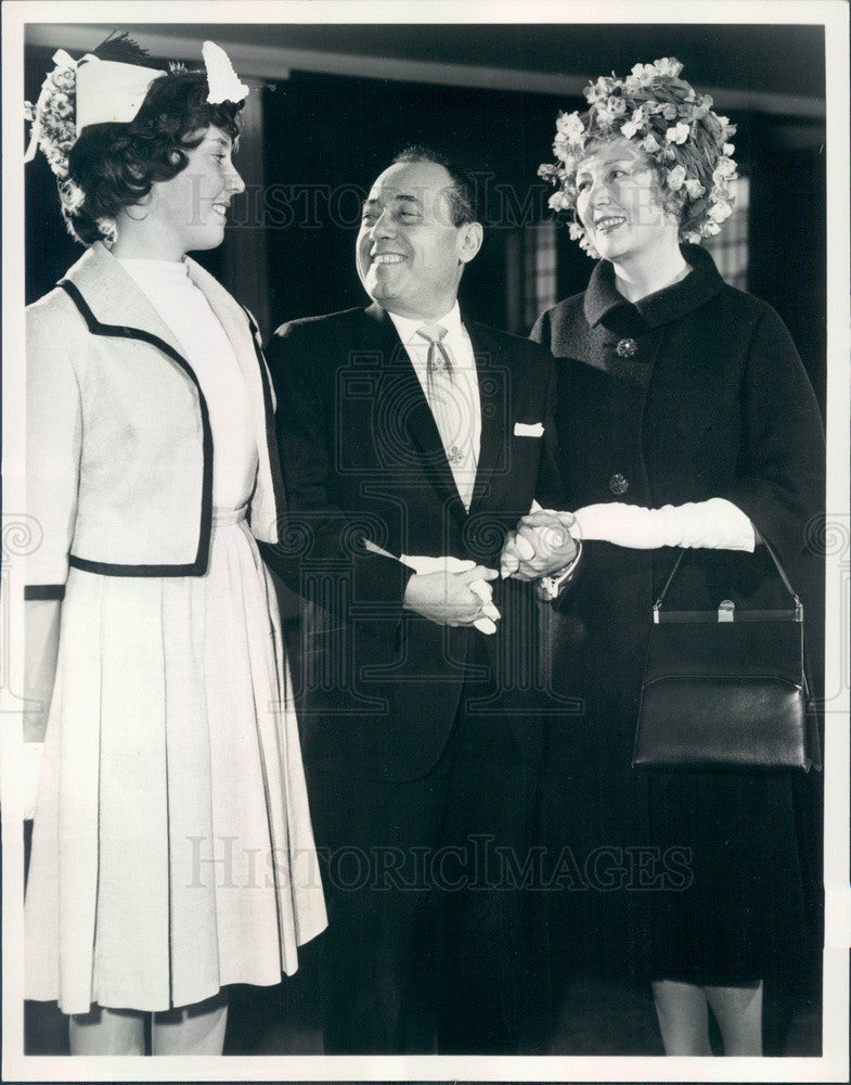 1962 Band of America Conductor Paul Lavalle, Singer Muriel Angelus Press Photo - Historic Images