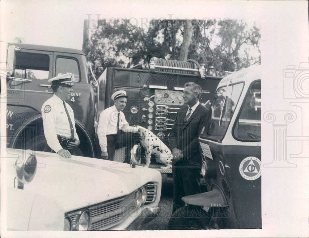 1969 Dunedin, FL Prosser Brothers, Policeman Bill, Fireman Jim, Ken Press Photo - Historic Images