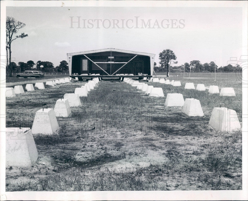 1967 St Petersburg, FL Portable Classrooms at Bay Point Elem School Press Photo - Historic Images