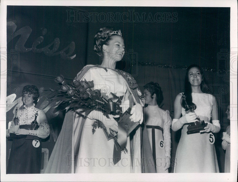 1970 Florida, Miss Seminole Crystal Johnson, Marie Turnbaugh Press Photo - Historic Images
