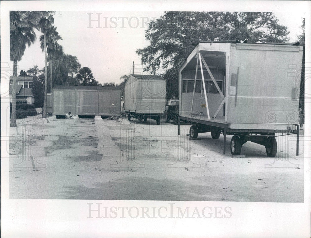 1967 Pinellas County, FL Portable Classrooms, Glen Oaks Elem School Press Photo - Historic Images