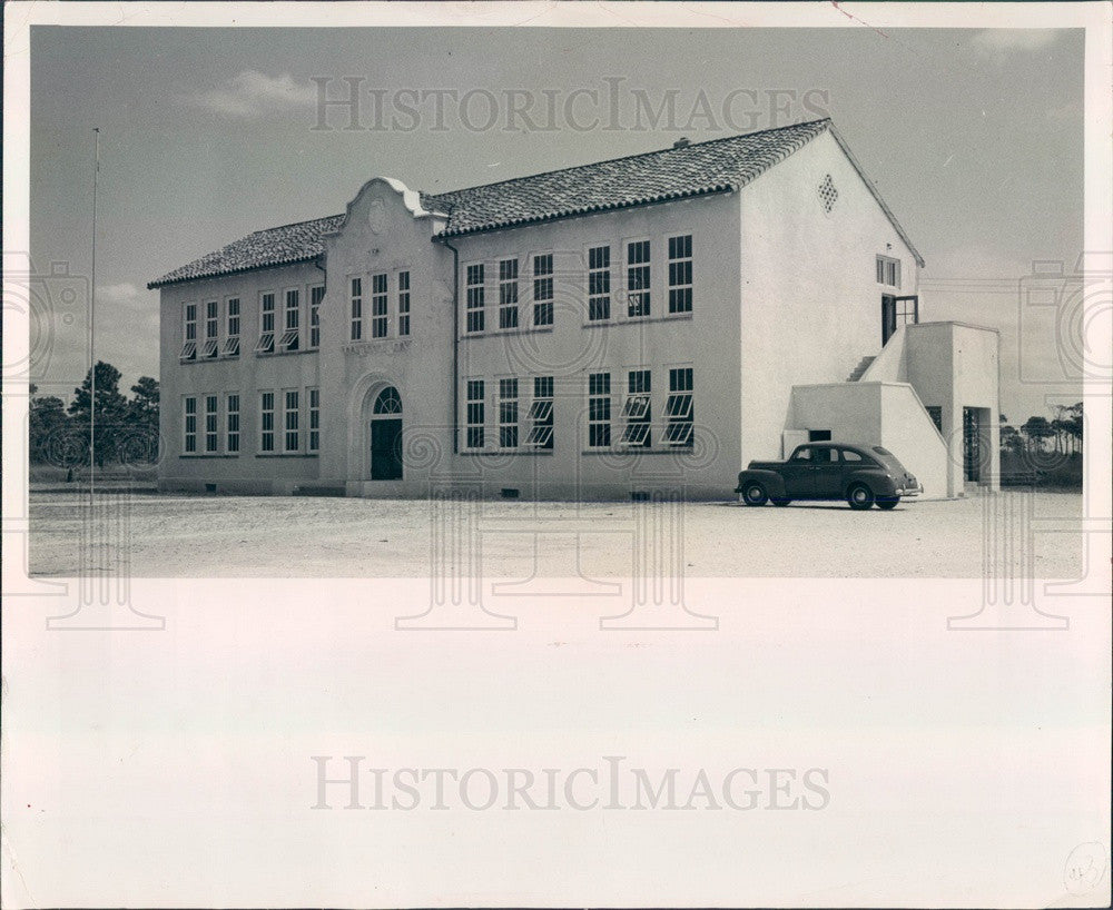 1950 St Petersburg, Florida Rio Vista School, Built in 1926 Press Photo - Historic Images