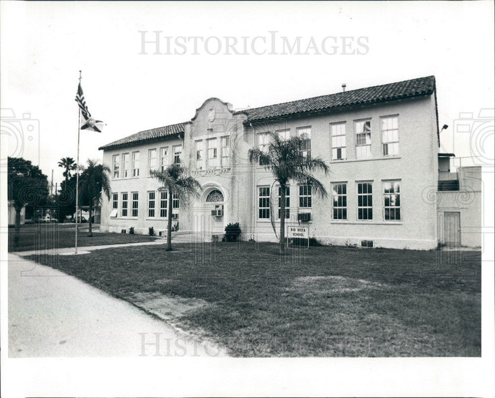 1983 St Petersburg, Florida Rio Vista School, Built in 1926 Press Photo - Historic Images