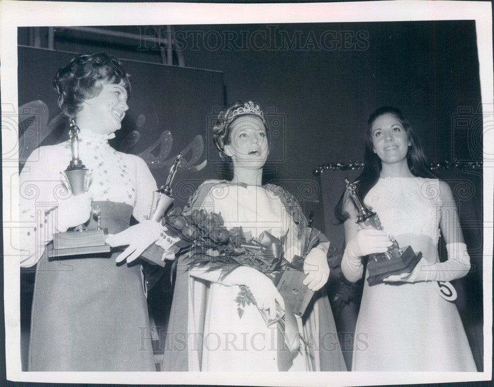 1970 Florida, Miss Seminole Crystal Johnson, Marie Turnbaugh Press Photo - Historic Images