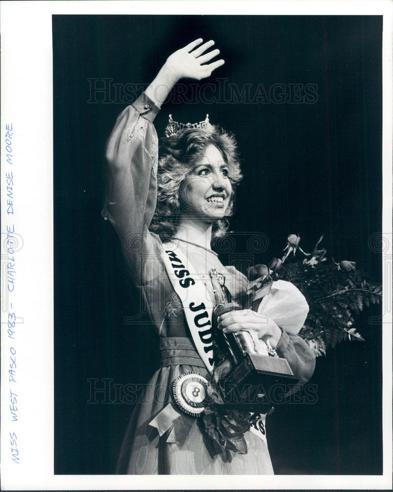 1983 Florida, Miss West Pasco Charlotte Denise Moore Press Photo - Historic Images