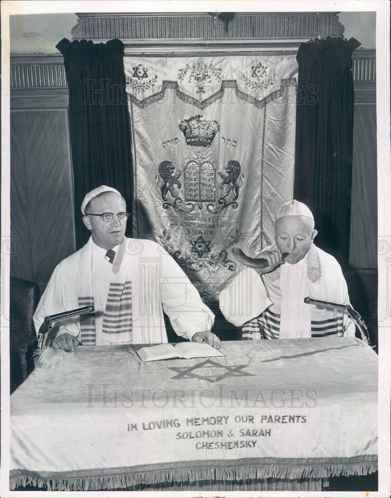 Undated St Petersburg, Florida B'nai Israel Rabbi Chapman Press Photo - Historic Images