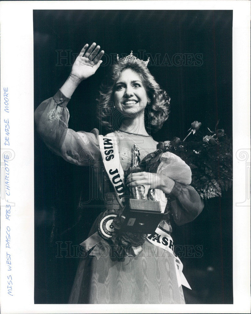 1983 Florida, Miss West Pasco Charlotte Denise Moore Press Photo - Historic Images