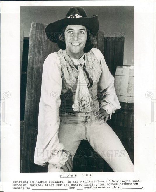 1977 Actor Frank Luz in The Robber Bridegroom Press Photo - Historic Images