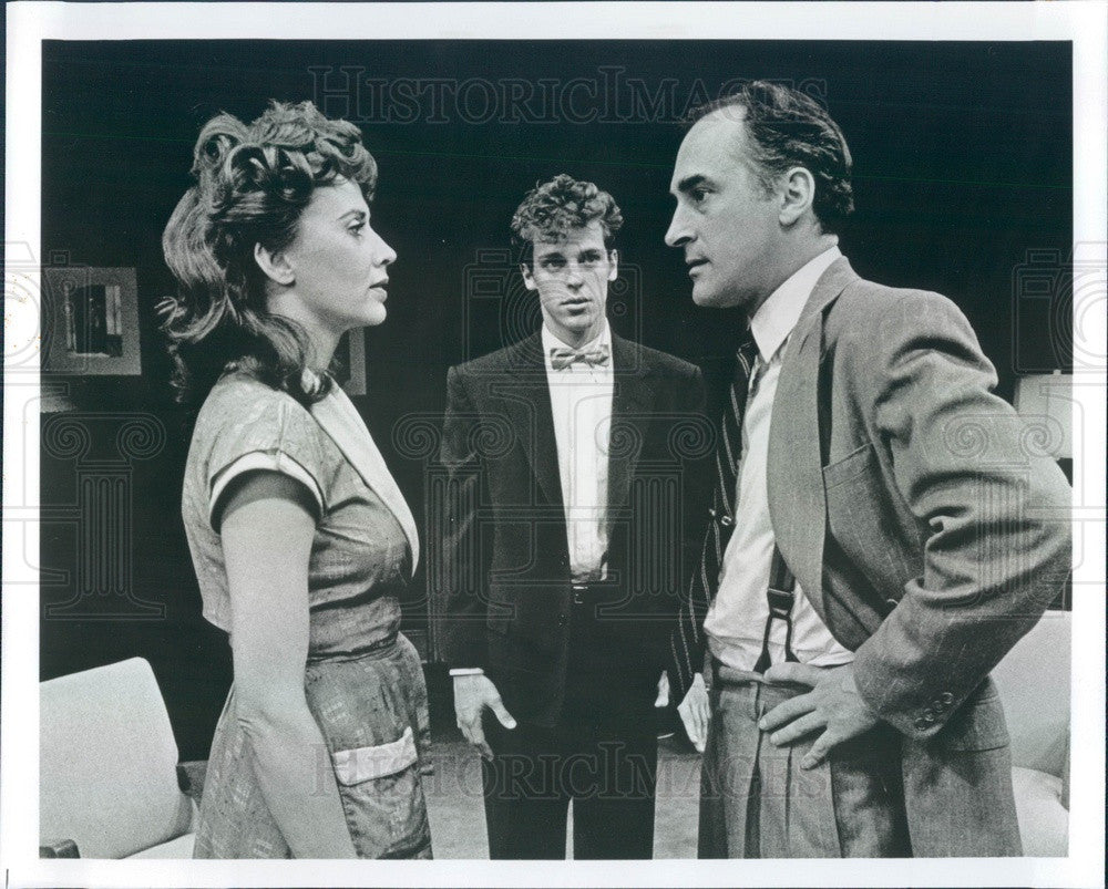 1988 Actors Kate Nelligan, Jeffrey DeMunn, Christopher Collet Press Photo - Historic Images