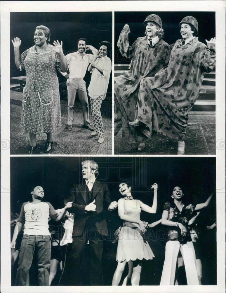 1974 Scenes From Tony Nominated Musicals Raisin, Over Here, Seesaw Press Photo - Historic Images