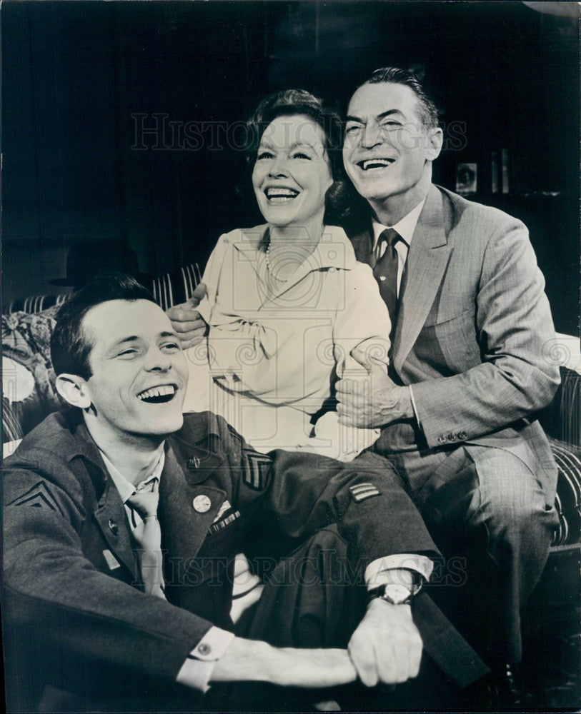 1965 Actors Maureen O&#39;Sullivan, Walter McGinn, Chester Morris Press Photo - Historic Images